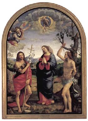 Madonna mit den Heiligen Johannes d.T. und Sebastian