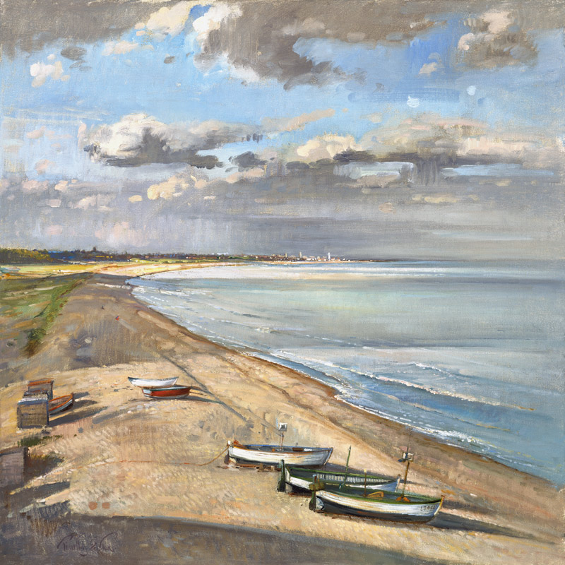 Towards Southwold (oil on canvas)  from Timothy  Easton