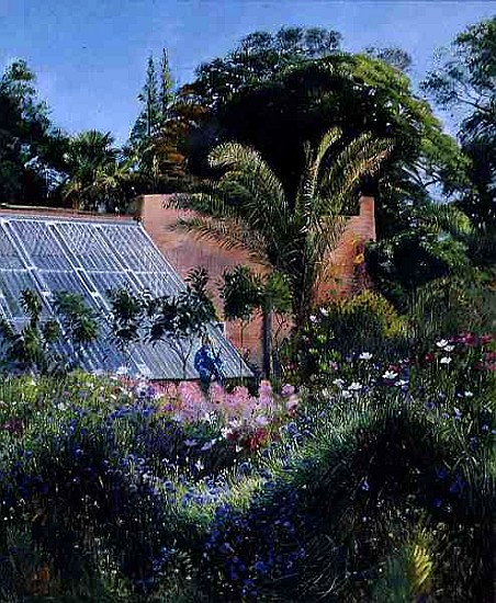 Cornflower Waves at Heligan (oil on canvas)  from Timothy  Easton