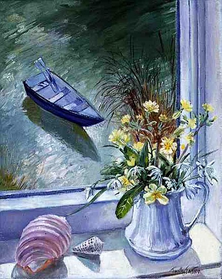 First Flowers and Shells (oil on canvas)  from Timothy  Easton