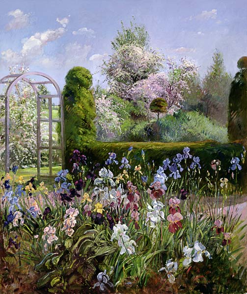Irises in the Formal Gardens, 1993  from Timothy  Easton