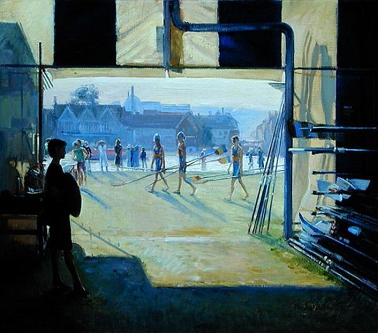 Passing the Boat Tent, Henley, 1993 (oil on canvas)  from Timothy  Easton