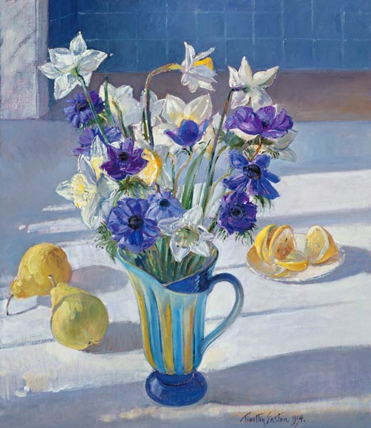 Spring Flowers and Lemons, 1994 (oil on canvas)  from Timothy  Easton