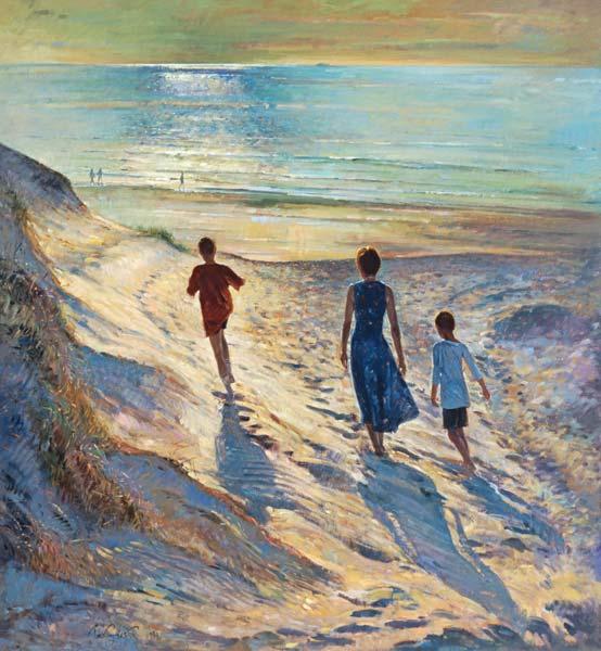 Beach Walk, 1994 (oil on canvas) 