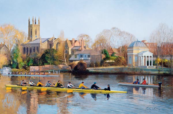 Winter Training at Hampton (oil on canvas)  from Timothy  Easton
