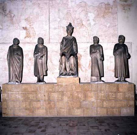 Statue of Henry VII (1274/5-1313), Holy Roman Emperor, with his Counsellors from Tino  di Camaino