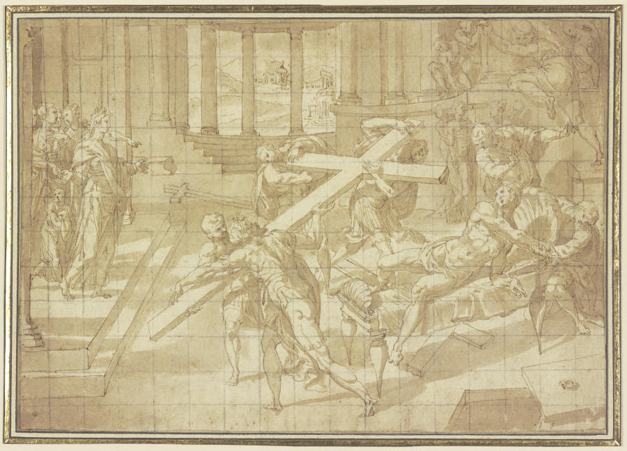 Die Heilige Helena erweckt durch Auflegen des Heiligen Kreuzes einen Toten from Tintoretto