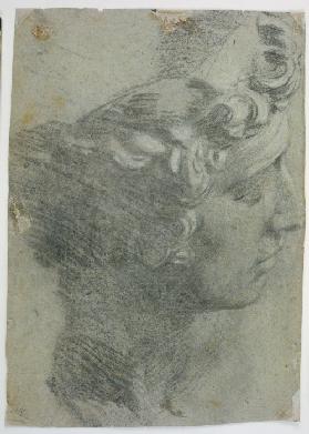 Studie nach dem Kopf von Michelangelos "Giuliano deMedici"
