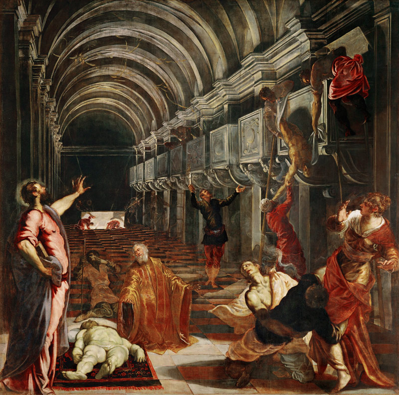 Auffindung der Leiche des Hl. Markus from Tintoretto (eigentl. Jacopo Robusti)
