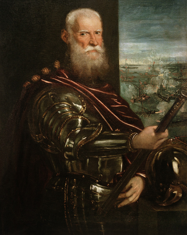 Portrait of Sebastiano Vernier (d.1578) Commander-in-Chief of the Venetian forces in the war against from Tintoretto (eigentl. Jacopo Robusti)