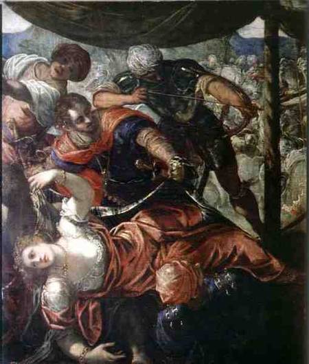 Battle between Turks and Christians from Tintoretto (eigentl. Jacopo Robusti)