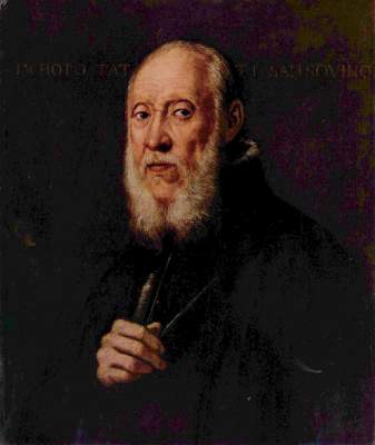 Der Bildhauer Jacopo Sansovino from Tintoretto (eigentl. Jacopo Robusti)