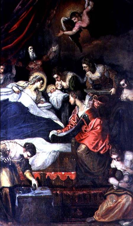 Birth of the Virgin from Tintoretto (eigentl. Jacopo Robusti)