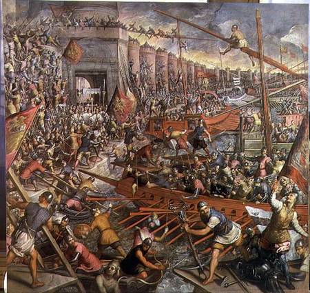 The Capture of Constantinople in 1204 from Tintoretto (eigentl. Jacopo Robusti)