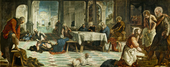 Christ Washing the Disciples' Feet from Tintoretto (eigentl. Jacopo Robusti)