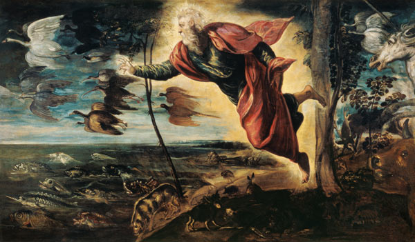 Die Erschaffung der Tiere from Tintoretto (eigentl. Jacopo Robusti)