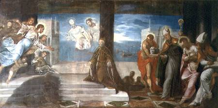 Doge Alvise Mocenigo (d.1577) presented to the Redeemer from Tintoretto (eigentl. Jacopo Robusti)