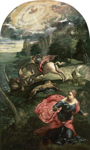 St. Georg und der Drache from Tintoretto (eigentl. Jacopo Robusti)