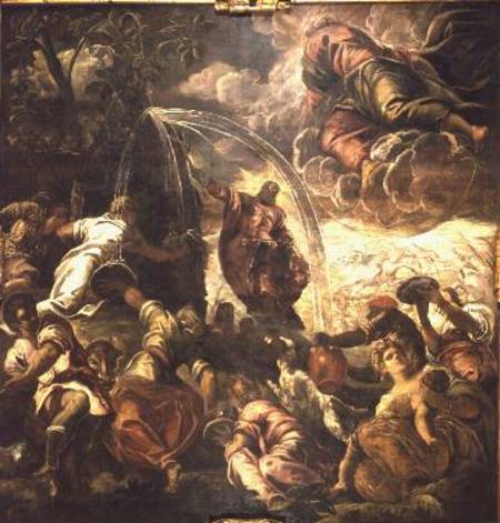 Moses Striking Water from the Rock from Tintoretto (eigentl. Jacopo Robusti)