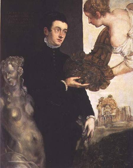 Ottavio Strada (1549/50-1612), designer of jewellery, miniaturist and archaeologist from Tintoretto (eigentl. Jacopo Robusti)