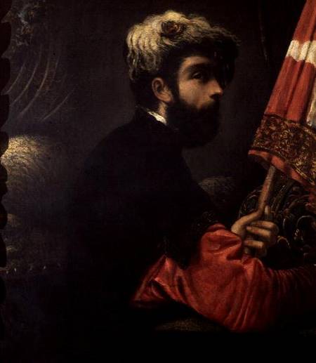 Portrait of a Man as Saint George from Tintoretto (eigentl. Jacopo Robusti)
