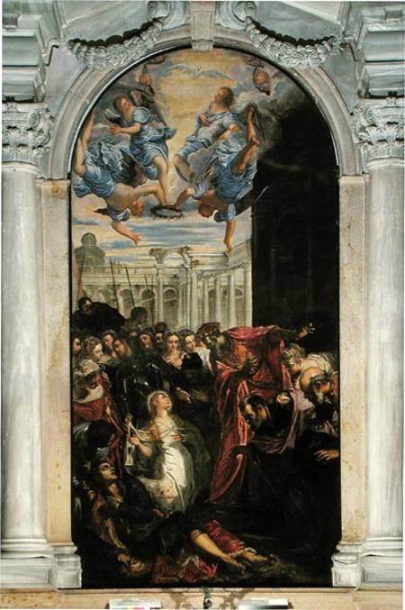 Saint Agnes revives the son of the Prefect of Rome from Tintoretto (eigentl. Jacopo Robusti)