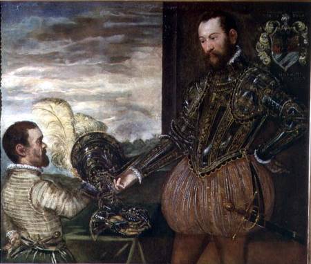 Scipio Clusone with a dwarf valet from Tintoretto (eigentl. Jacopo Robusti)