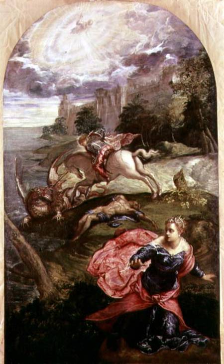 St.George and the Dragon from Tintoretto (eigentl. Jacopo Robusti)