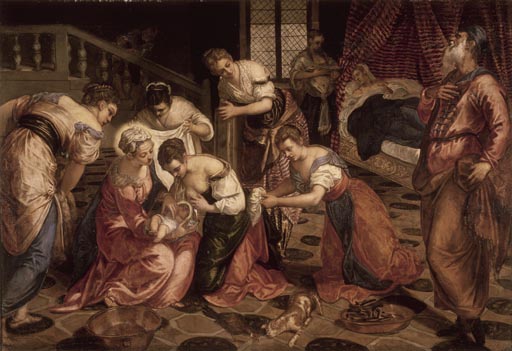 Tintoretto, Geburt Mariae from Tintoretto (eigentl. Jacopo Robusti)