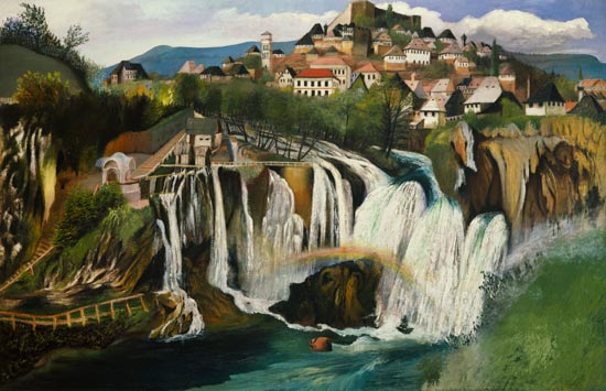 Der Wasserfall von Jajce from Tivadar Csontváry-Kosztka