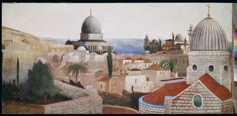 Blick vom Tempelplatz in Jerusalem auf das Tote Meer from Tivadar Csontváry-Kosztka
