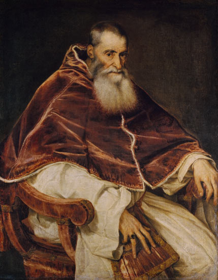 Paul III. from Tizian (eigentl. Tiziano Vercellio)