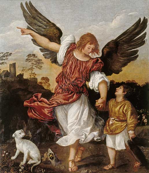 Tobias and the Angel from Tizian (eigentl. Tiziano Vercellio)