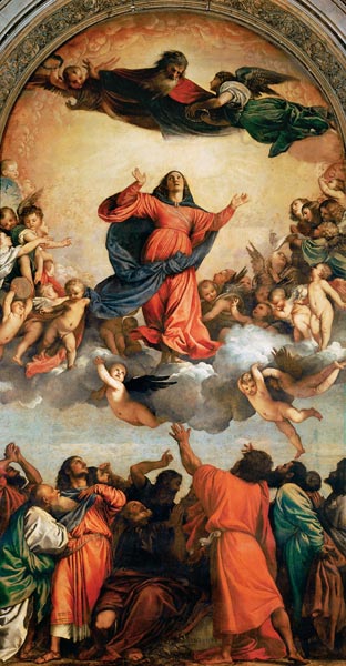 Assunta - Die Himmelfahrt der Heiligen Jungfrau from Tizian (eigentl. Tiziano Vercellio)