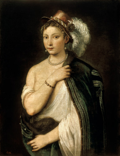 Female Portrait from Tizian (eigentl. Tiziano Vercellio)