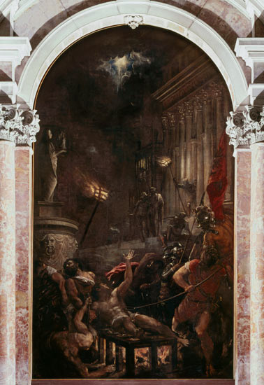 The Martyrdom of St. Lawrence from Tizian (eigentl. Tiziano Vercellio)