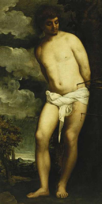 Der Heilige Sebastian. from Tizian (eigentl. Tiziano Vercellio)