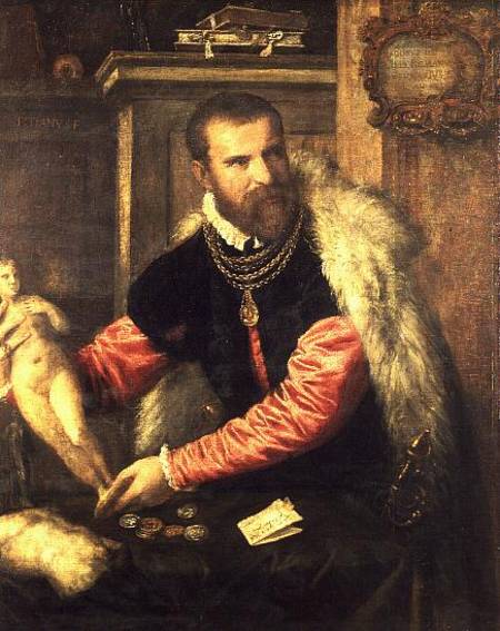 Jacopo Strada (1515-88) art expert and buyer of objet d'art, working for Ferdinand I, Maximilian II from Tizian (eigentl. Tiziano Vercellio)