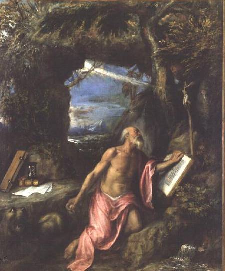 St. Jerome from Tizian (eigentl. Tiziano Vercellio)