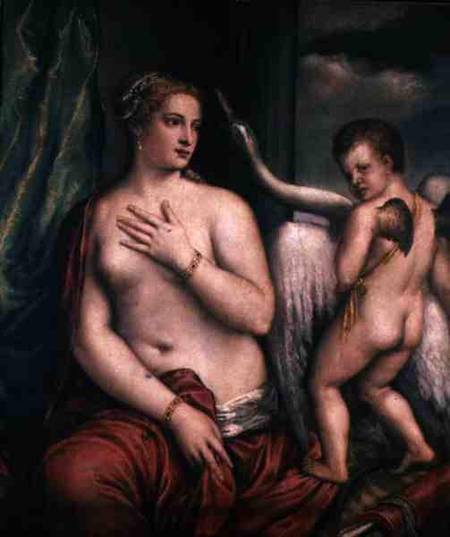 Leda and the Swan from Tizian (eigentl. Tiziano Vercellio)