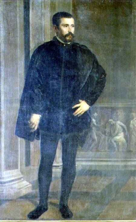 Portrait of Diego Hurtado de Mendoza (1503-75), Spanish politician from Tizian (eigentl. Tiziano Vercellio)