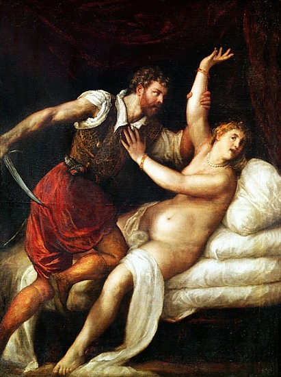The Rape of Lucretia from Tizian (eigentl. Tiziano Vercellio)