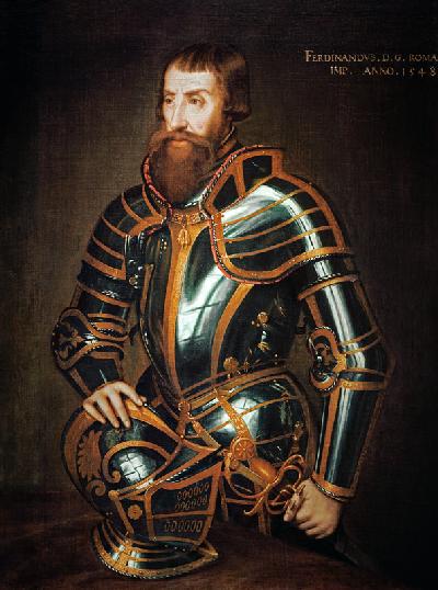 Ferdinand I. im Harnisch