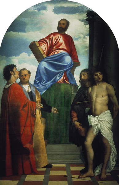 Titian / St.Mark on the Throne ... from Tizian (eigentl. Tiziano Vercellio)