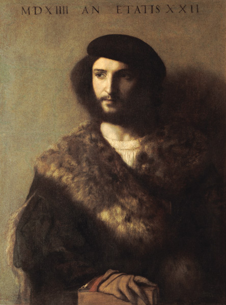 Bildnis eine kranken Mannes im Pelz from Tizian (eigentl. Tiziano Vercellio)