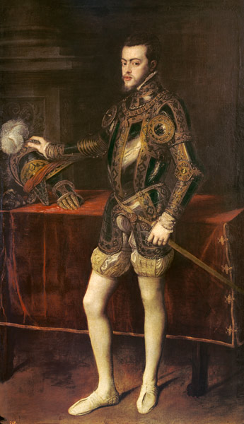 Bildnis Philipps II. from Tizian (eigentl. Tiziano Vercellio)