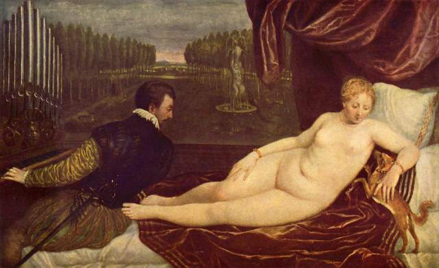Venus und der Orgelspieler from Tizian (eigentl. Tiziano Vercellio)
