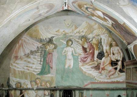 The Baptism of Christ, from the Cycle of the Life of St. John the Baptist from Tommaso Masolino da Panicale