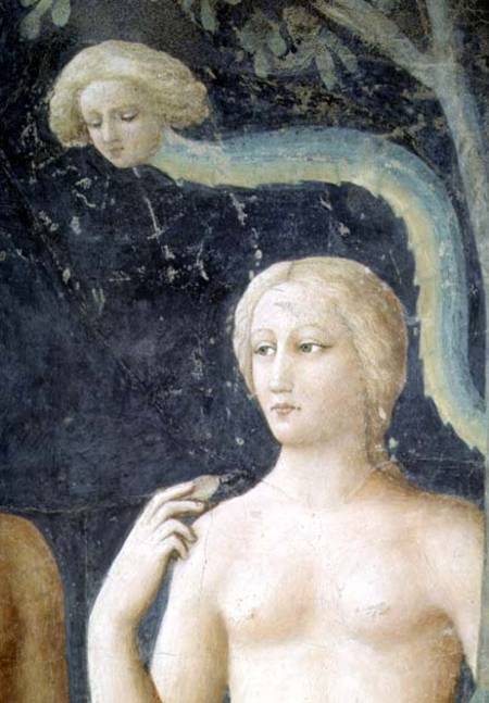 The Temptation of Adam and Eve (Detail of Eve and the Serpent) from Tommaso Masolino da Panicale