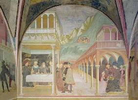 The Banquet of Herod, from the Cycle of the Life of St John the Baptist (fresco)